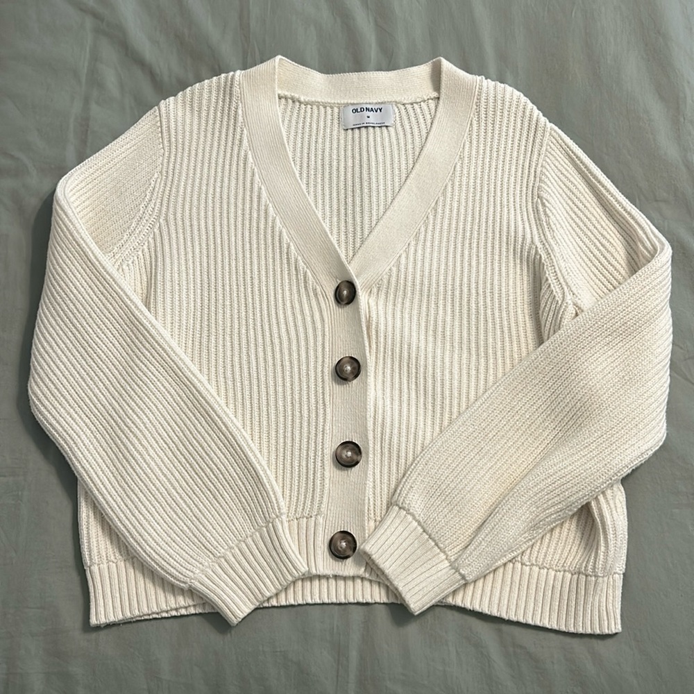 Old Navy Off White Cardigan